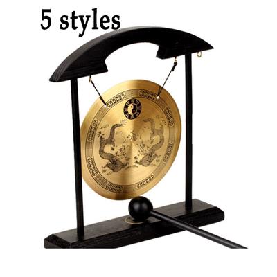 Feng Shui Pirinç Gong Masaüstü Zen Sanatı FOR Bereket W Ücretsiz Mxsabrina Kırmızı İp Bileklik H1301