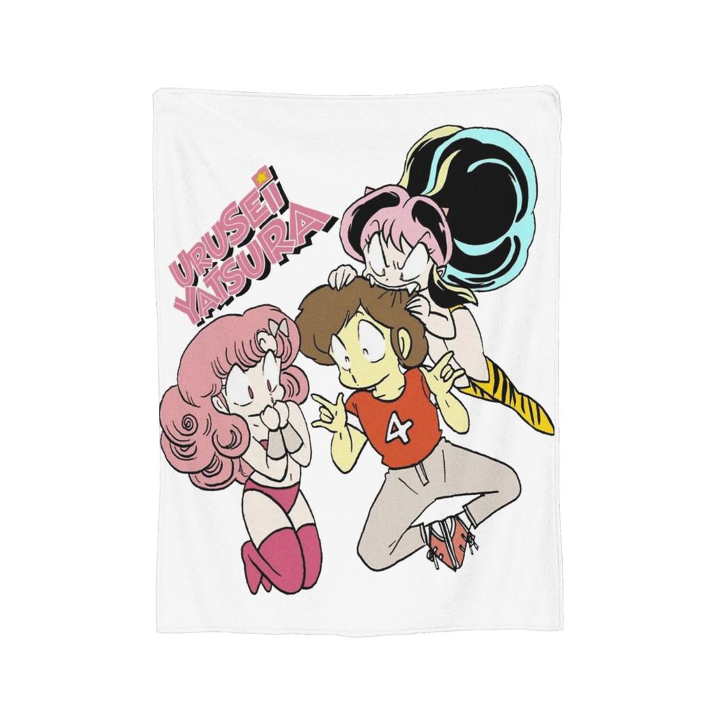 Lum Urusei Yatsura Blankets Velvet Printed Anime Portable Lightweight Throw Blankets for Bedding Office Bedding Throws