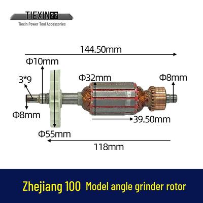 Artikelnummer. 02212: Winkelschleifer Motor Rotor Reparaturset