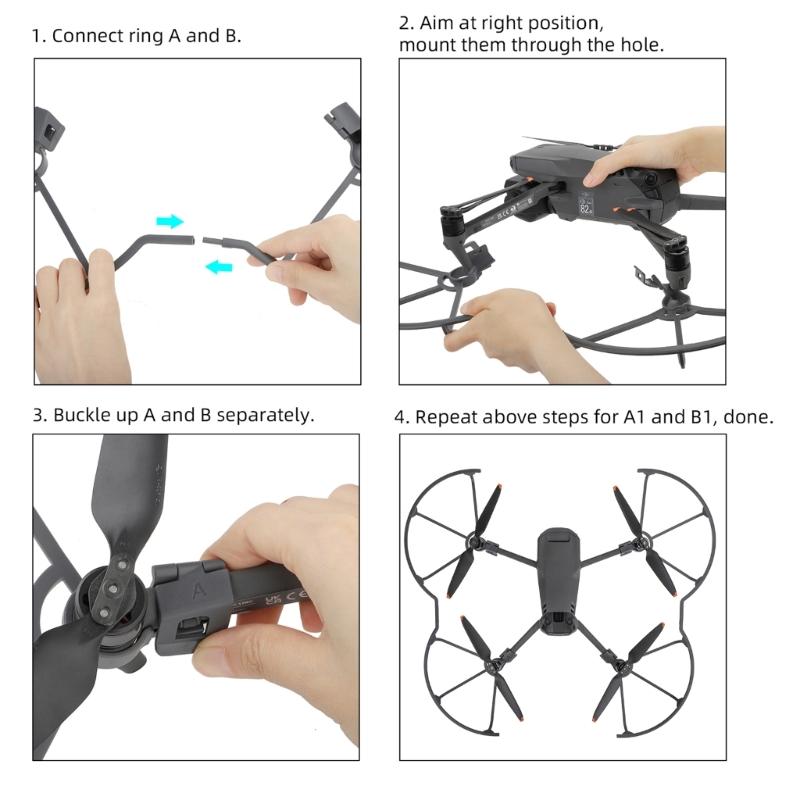 Quick Release Propeller Guard for 3 Pro Flight Propeller Guard Effectively Preventing Damage Flight Accessories