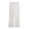Fashion Style 2024 Summer New Arrival Women's Stylish Elegant Lace Short Tops High Waist Ankle Pants 3254490