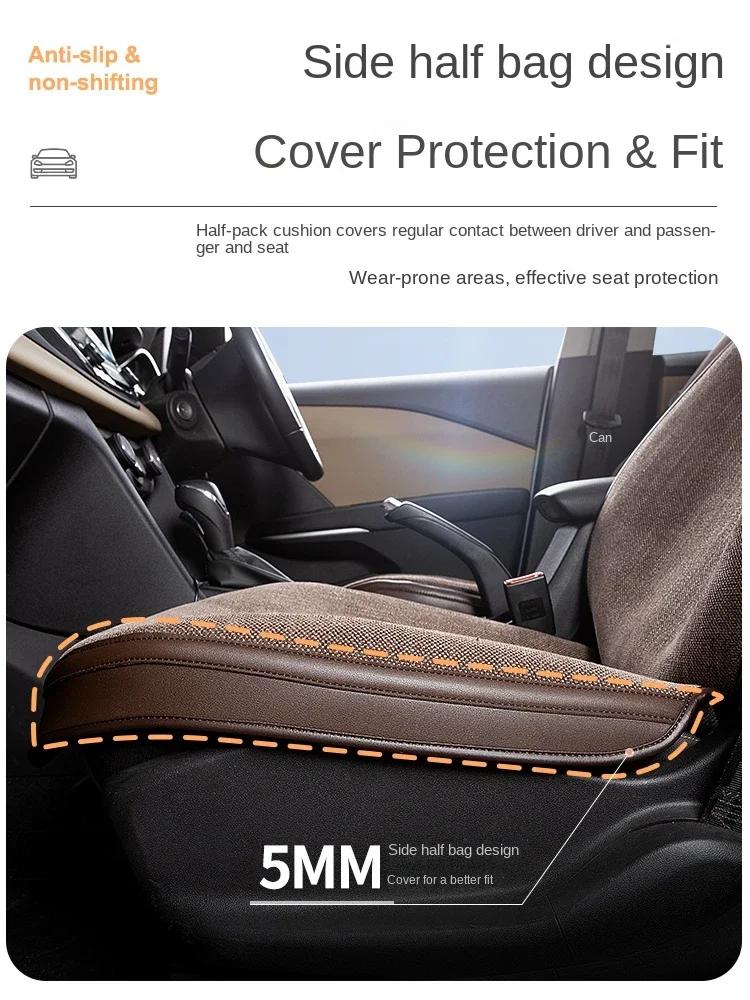 Universal Car Seat Cover Four Season Auto Flax Breathable Seat Covers for Car Seats Cover Protection Cars Accessories