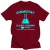 Chemistry Is Like Cooking Men's T-Shirts Funny Tees Tshirts Short Sleeve Hipster Man Tshirt Chemistry Luminous Oversize Tops