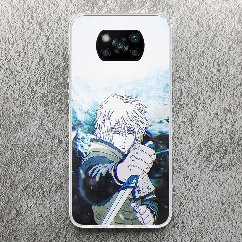 Vinland Saga Print Soft Case for Xiaomi Poco X7 X6 X5 X4 X3 Nfc Phone Shell F6 F5 Pro F4 GT F3 M5S M4 M3 Pattern Cove X7 X6 X5 X