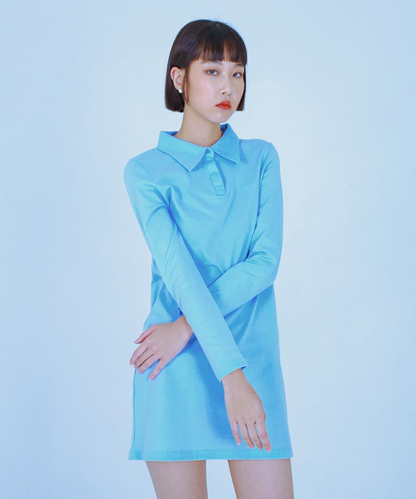 KATHARSIS Pique Dress (Blue)_S M