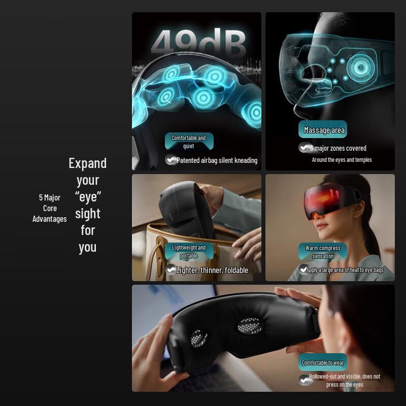 Philips Foldable Eye Massager Mask PPM3104E