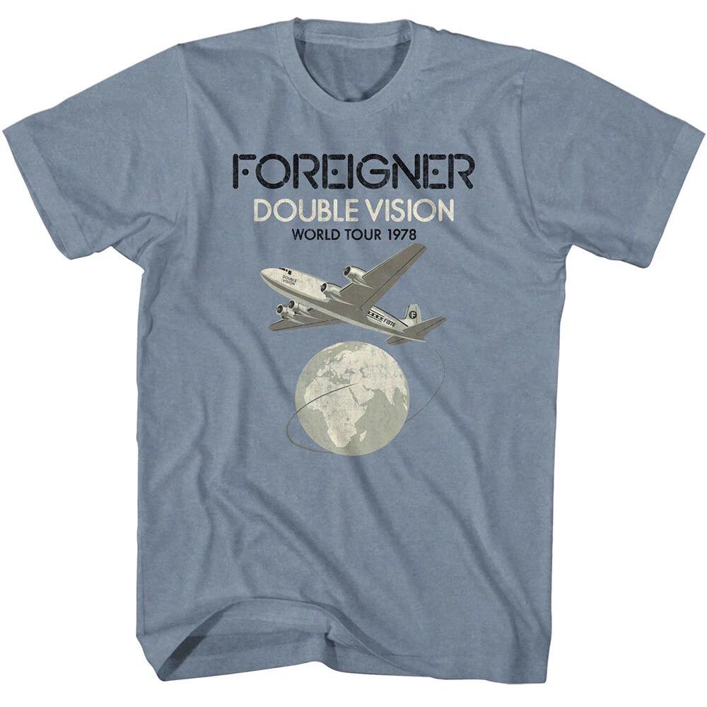 Foreigner Double Vision World Tour 1978 Men s T Shirt Rock Band Music Merch XL