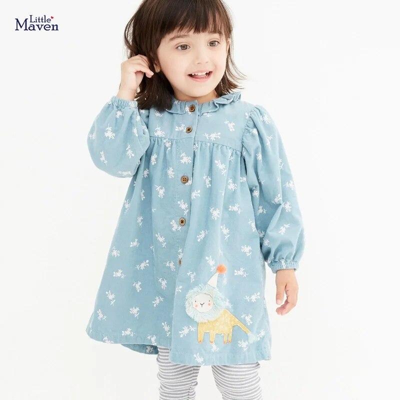 

European and American Style Children s Clothing Autumn New Girls Dress Corduroy Girls