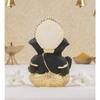 Gold And Kaai Green Ganesh Idol For Car Dashboard Small Ganesha Murti Ganpati Idol For Home Decor Puja Lord Ganesh Statue