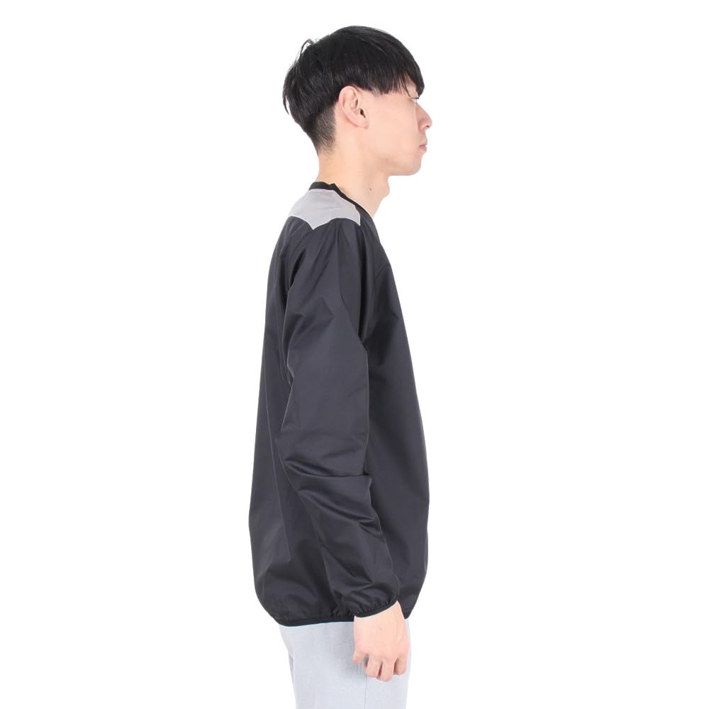New Balance Men's Soccer Football Piste Coat Jacket (JMTF9405) Black Size L - Round Neck Style