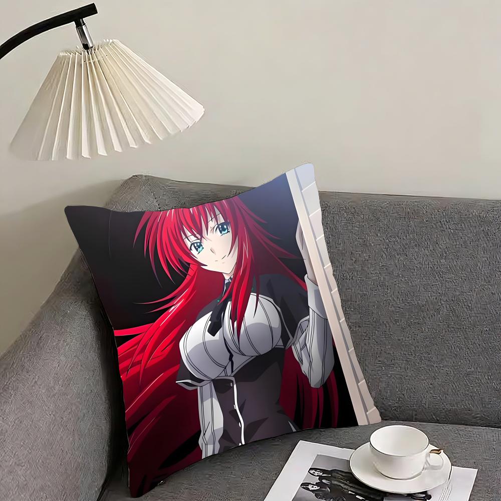 High School DxD anime Cushion Cover Reversible Plush Pillow Cover – For car, sofa, bedroom, perfect as a gift.