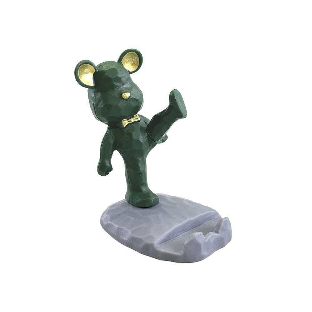 Home Decoration Desk Ornaments Mobile Phone Stand Phone Holder Storage Holders Bear Sculpture