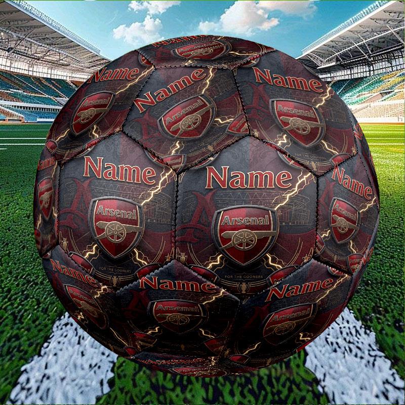 Benutzerdefinierter Name Personalisierter Arsenal F.C. Druck Größe 5 Fußball Training & Spiel Fußball, für Team, Kicken, Geschenk für Fußball-Enthusiasten