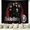 Tokio Hotel Wall Tapestry Aesthetic Wall Hanging Printed Fabric Blanket Decorative Tapestries for Bedroom Living Room Home Decor