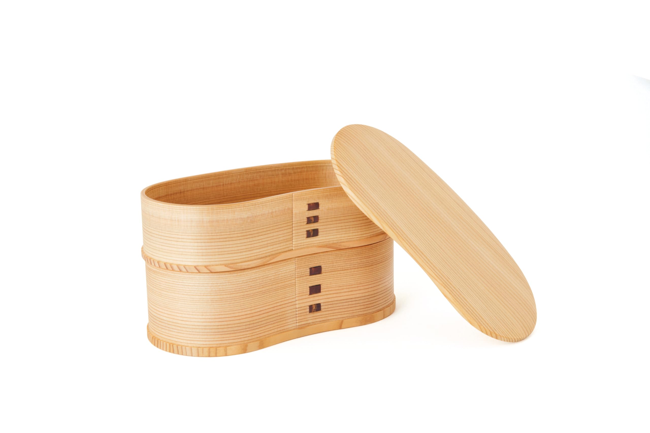 

Odate Kougeisha Akita Sugi Magewappa Hango Bento Box 2-Tier 890ml Made in Japan 2530 кремовый