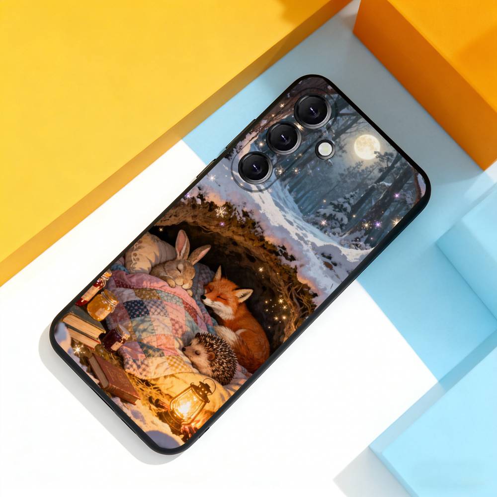 Waldkunst Landschaft Für Samsung Galaxy A 22,71,53,52,51,72,73,5G,Note,J7,8,9 Handyhülle Weiche Schwarze Abdeckung