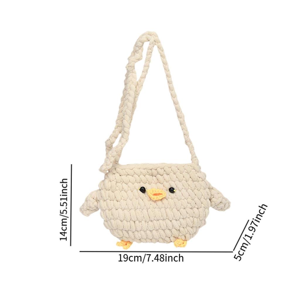 Knitted Crossbody Bag for Women, Lightweight, Cute, Shoulder Outdoor Shopping