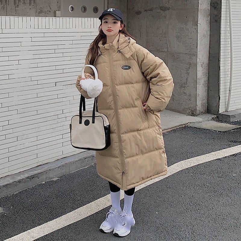 Winter Coat Women Korean Fashion Loose Oversized Large Size Hooded Windproof Warm Long Parkas Luxury Cotton Jacket