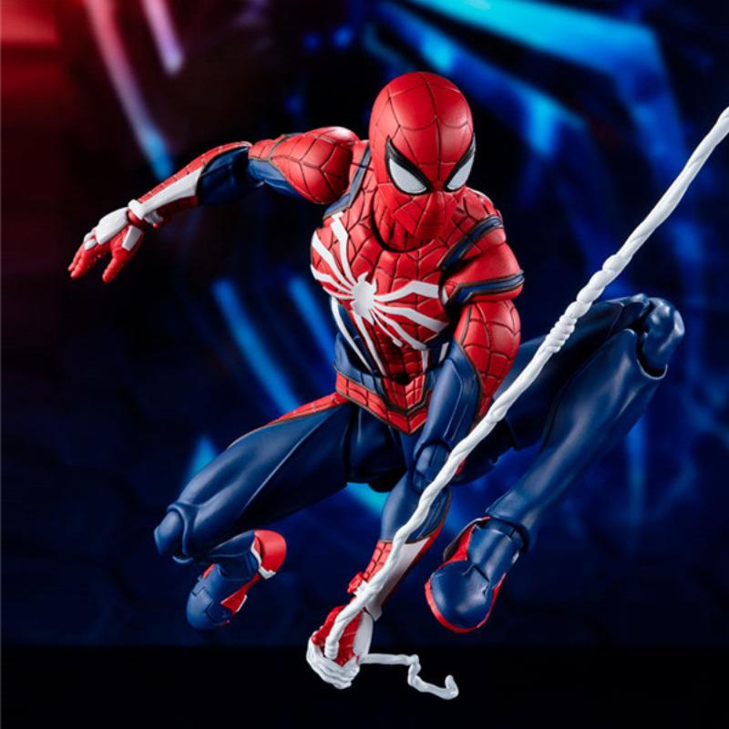 PS4 Spiderman Figure Avengers Spider Man Action Figures Upgrade Suit PS4 Game Edition Doll  Toys For Boys Gift