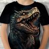 Children's Clothing Boys Tshirt 3D Dinosaur Print Casual Kids Summer Clothes  Clothes Tops Tee
