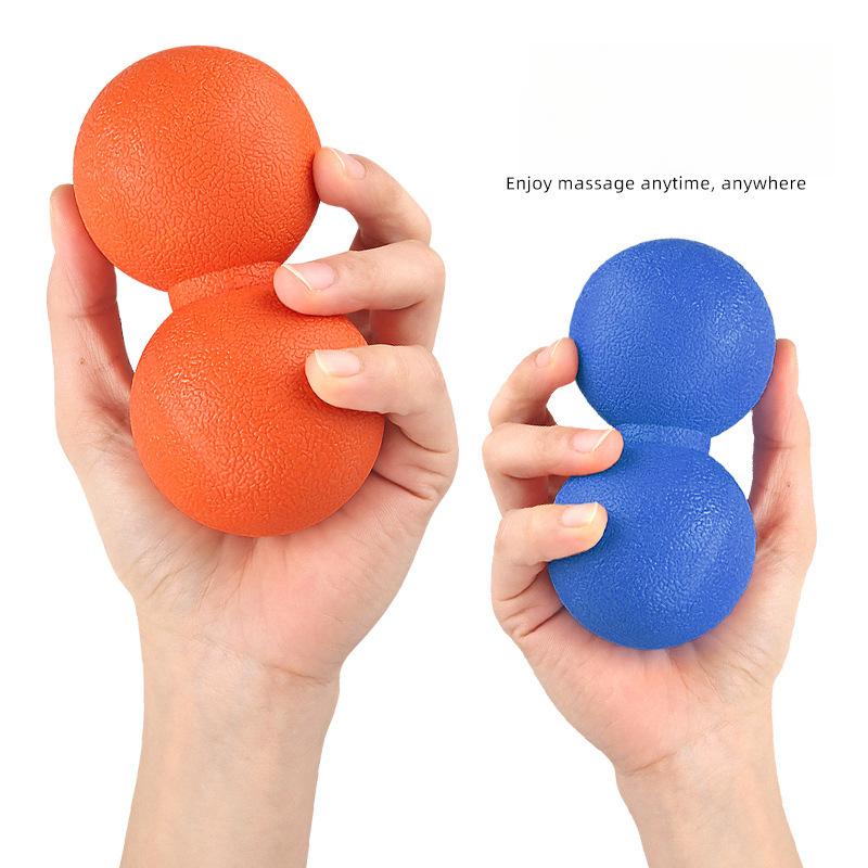 Yoga Fascia Peanut Ball Fascia Relaxation Back Shoulder and Neck Stretch Massage Fitness Multicolor Double Ball