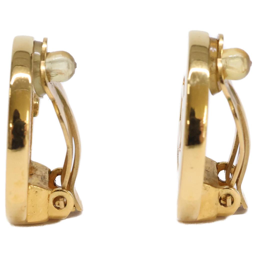 Chanel Beautiful Item 97A Circle Coco Earring goldUsed