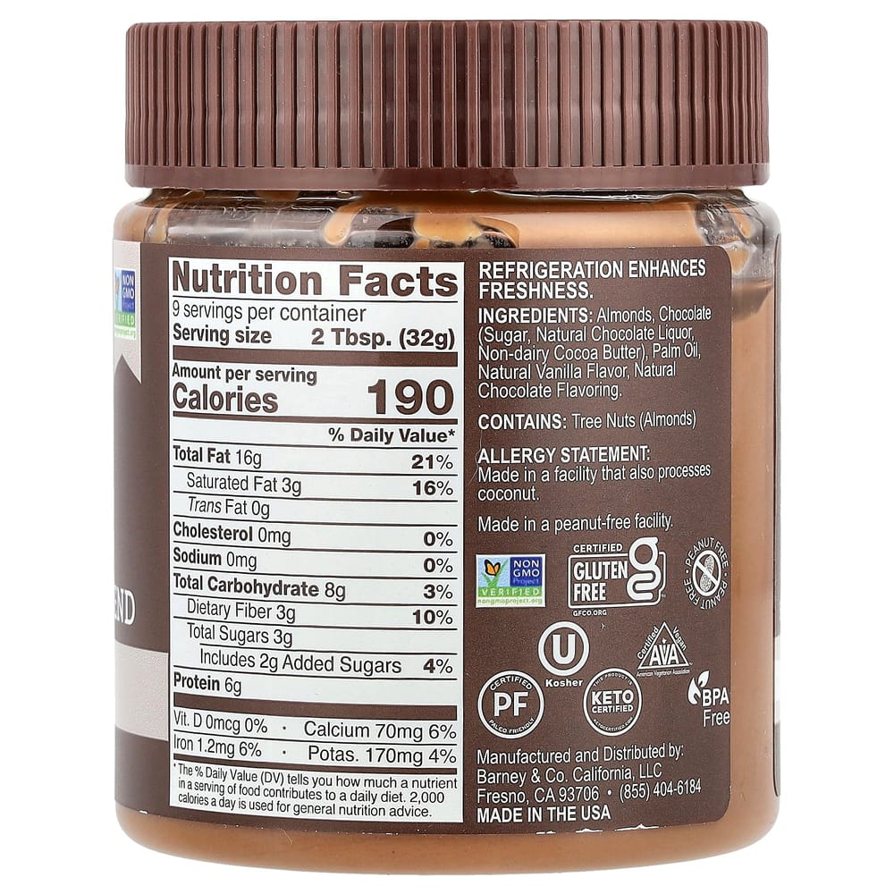 Barney Butter Almond Butter Blend Chocolate 284g (10oz)