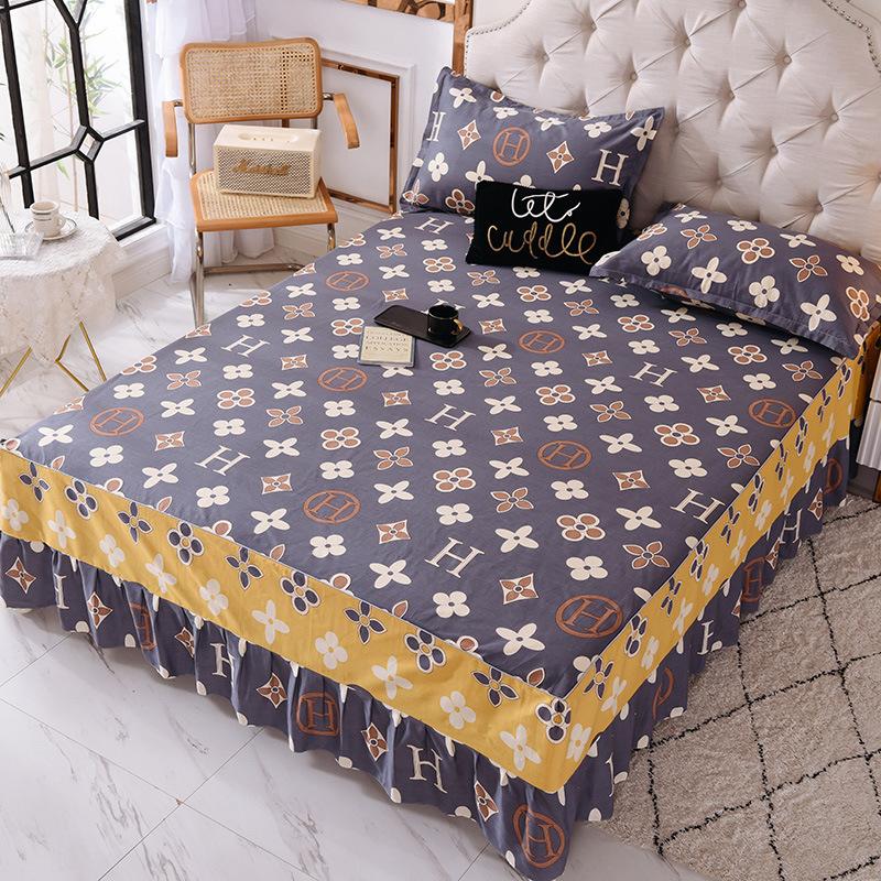 Home New Product Cotton Bed Skirt Mattress Cover Protective Cover Bedspread Cotton Single Double Single Bed Skirt