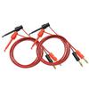 Electric Test Banana Plug Clip 4mm To for Multimeter Test Leads Wire Connector 1M Red Black Banana Tester Cable Car Repair Parts
