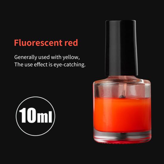 10ml Smooth Float Paint Fluorescent Eye-catching Water Resistant Float Tail Paint for Fishing