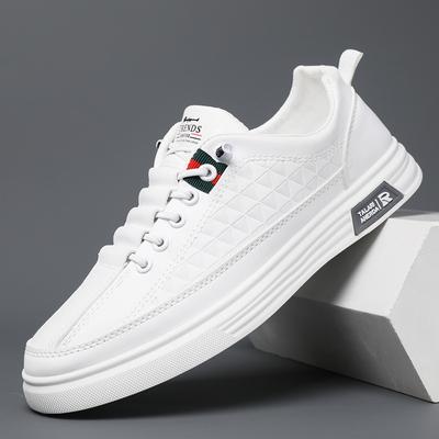 Zapatos de tablero casuales para hombres de primavera y verano Zapatos blancos