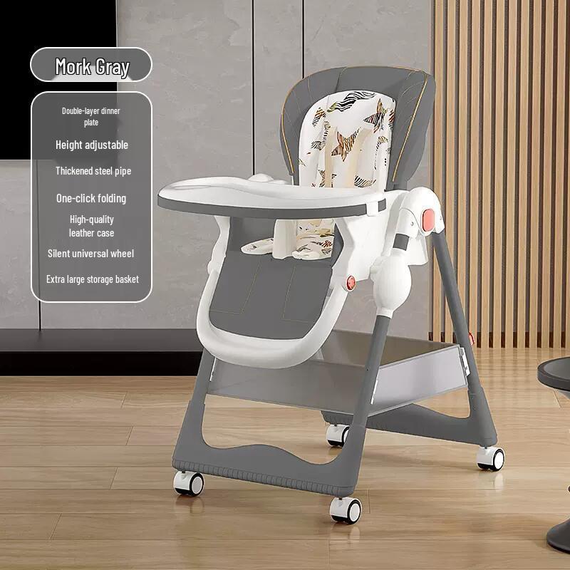 

Портативный многофункциональный детский стульчик для кормления: Складное детское сиденье и обеденный столик в комплекте