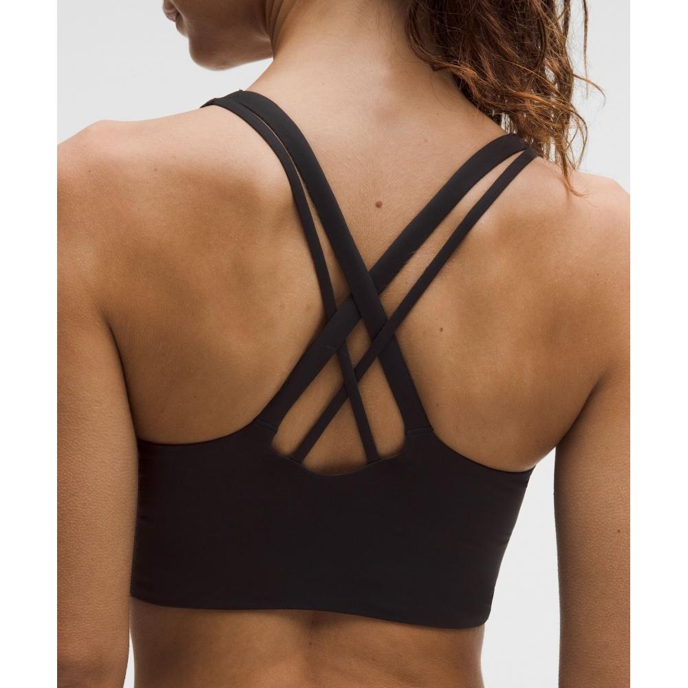 Lululemon Energy Longline Bra MeDium Support B D Cups Evolve  worDmark Black