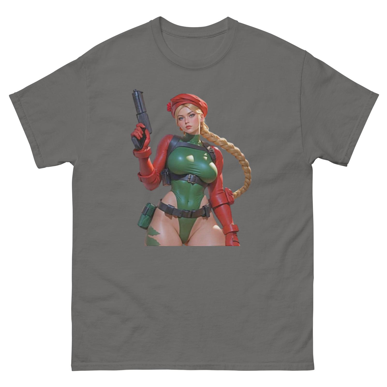 Футболка Cammy Street Fighter, Кастомные геймерские футболки, Горячая футболка Cammy с принтом спереди и сзади 3XL