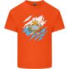 Torn San Marino Flag Sammarinese Day Football Unisexs Light Cotton TShirt