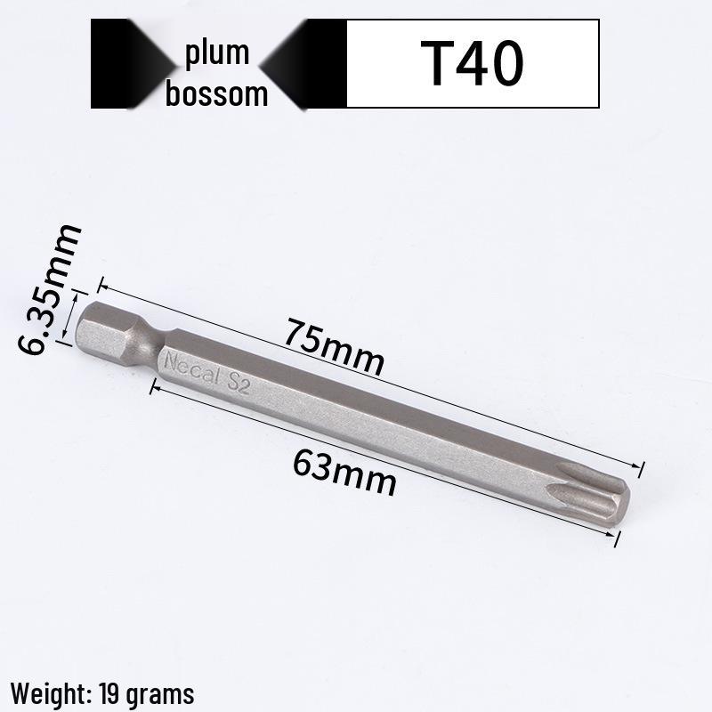 Magnetic Plum Blossom Screwdriver Replacement Bits T15 T20 T25 T30