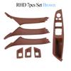 RHD Upgraded Black Beige Gray Car Interior Door Pull Handle Armrest Panel Trim for BMW 5 Series F10 F11 F18 520 523 525 528 530