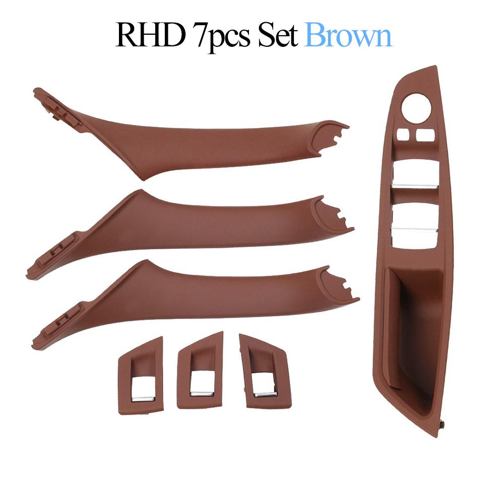 RHD Upgraded Black Beige Gray Car Interior Door Pull Handle Armrest Panel Trim for BMW 5 Series F10 F11 F18 520 523 525 528 530