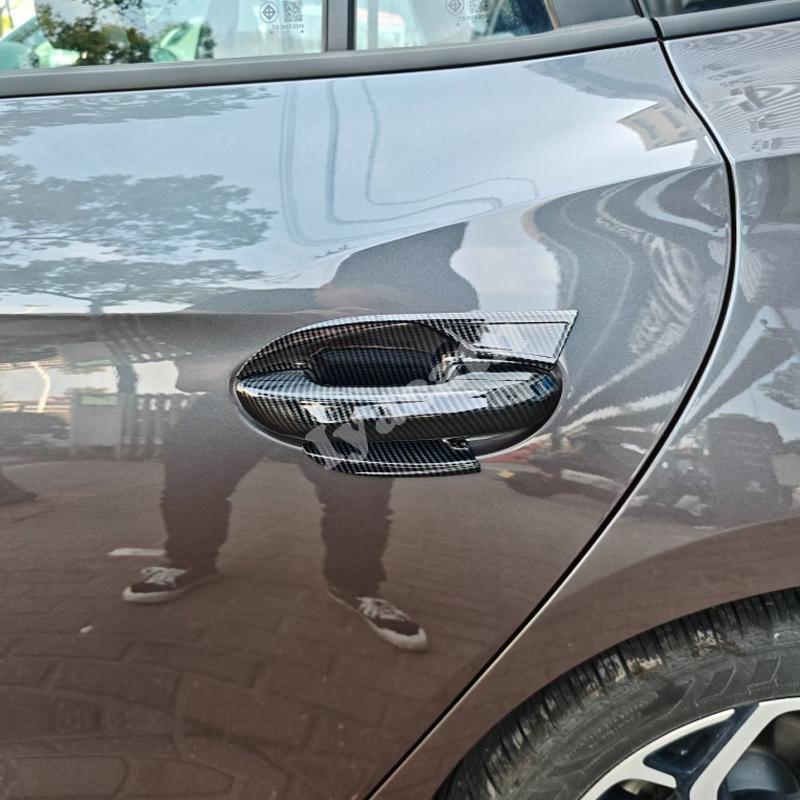 LHD RHD For MG3 Hybrid 2024 2025 ABS Carbon Fiber Black Car Door Handle Cover door bowl catch Protector Styling Auto Accessories