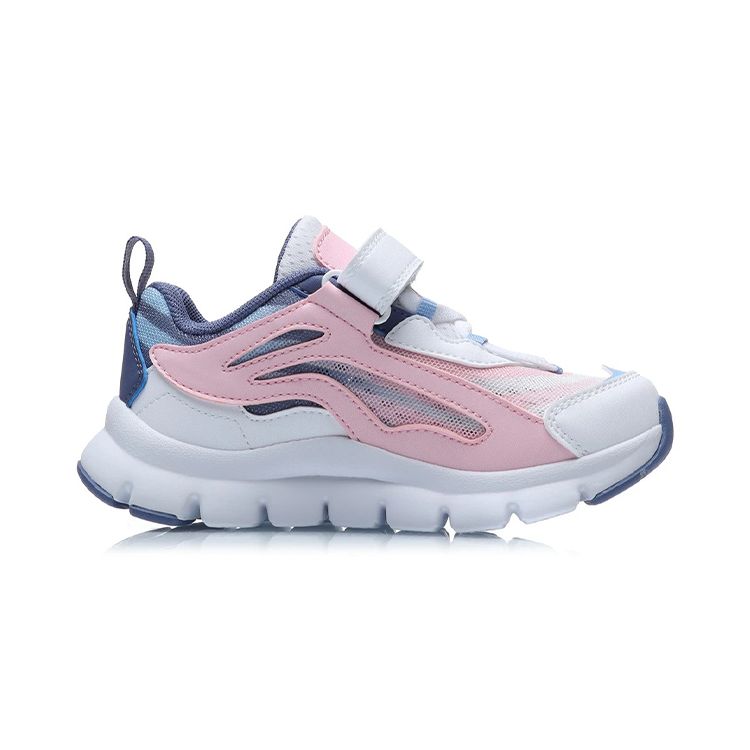 Li Ning Kids Aurora Skywalker Non-Slip Shock Absorbing Wear-Resistant Breathable Sports Shoes Kids Sneakers Ice-Crystal-Pink YKNR104-42
