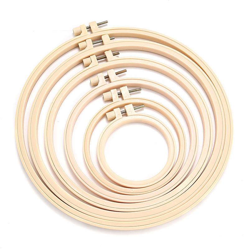 1pc 9/12/16/20/24/26.5cm Embroidery Hoop DIY Art Craft Cross Stitch Circle Round Hoop Ring Frame Adjustable Sewing Tools