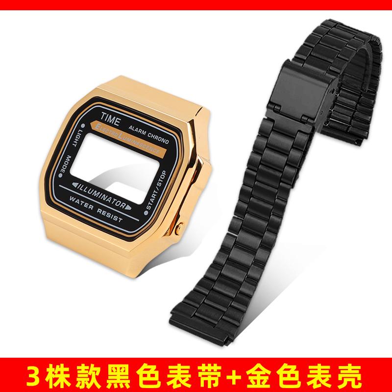 A168 Mod-Kit Stahlgehäuse Uhrenarmband Gehäuse Für G-SHOCK 3299 Casio A168WG Metalllünette Glas Wasserdichter Ring Armband Zubehör