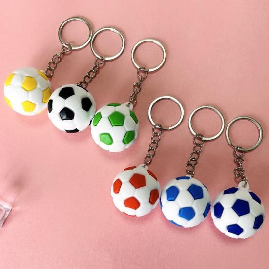 Compact Lightweight Keychain Pendant, Football Shape Key Holder, Smooth Surface Portable Fan Gift Accessory