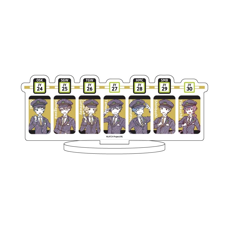 

STATION IDOL 10 Osaki Ichijo Izumi Hafuri Minato Karasutaka Kotoriyu Station staff Art Character acrylic figure LATCH! & & & & & & ver. [Graph