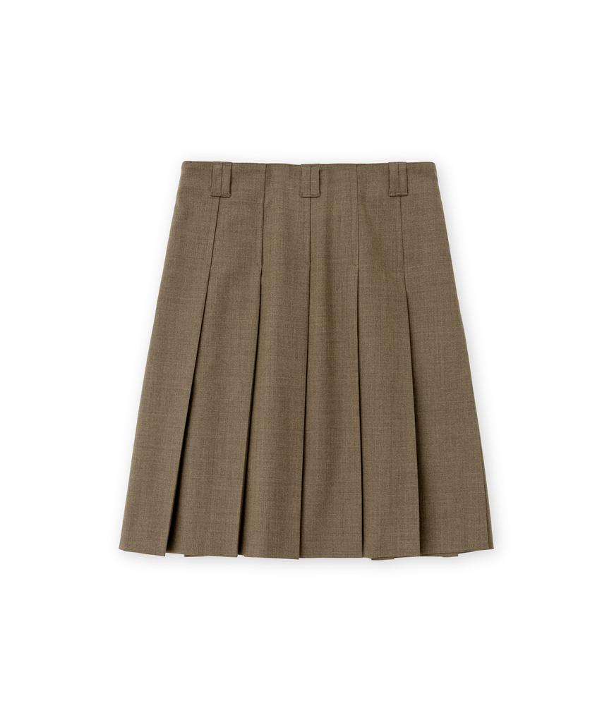 Beulaunyadeu W Pleated Midi Skirt, Brown