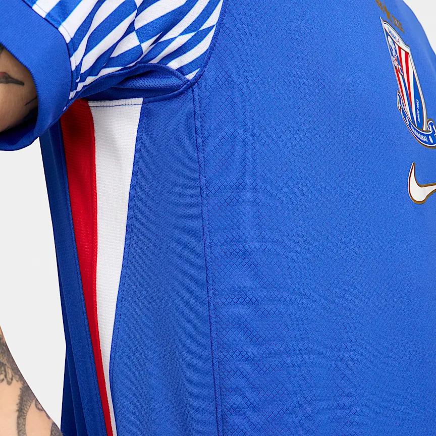 Nike Dri-Fit Home Fan Version Quick-Dry V-Neck Short Sleeve Soccer Jersey Men Jersey Campus-Royal HM6159-497