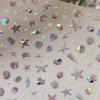 Colorful Octopus Dolphin Starfish Crab Conch Seahorse Scallop Conch Ocean Jelly Cartoon Nail Art Sticker Adhesive Manicure Decal