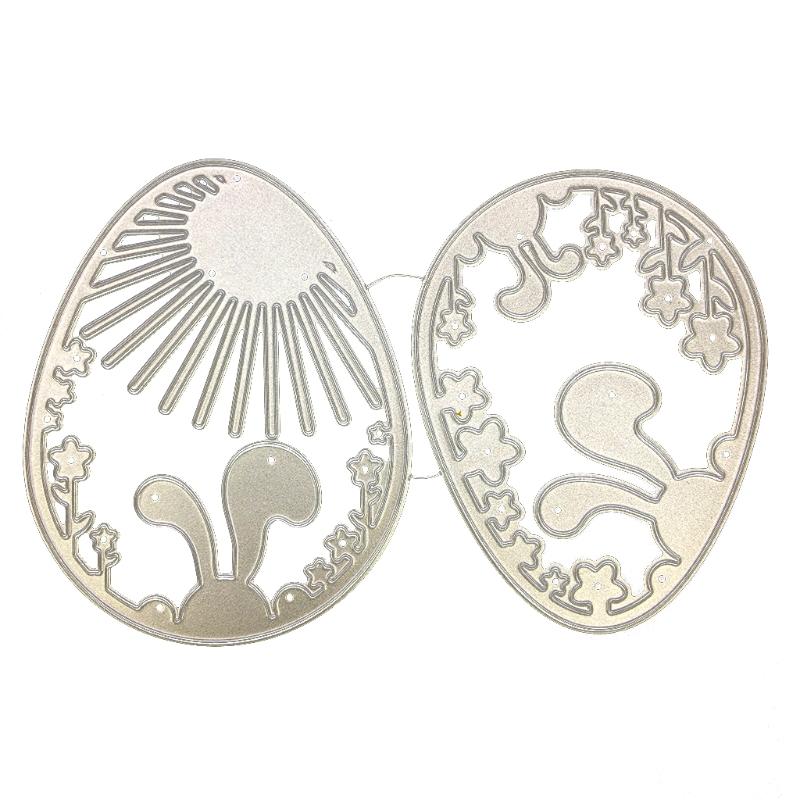 Osterhase Metall-Stanzschablonen Schablone Scrapbooking DIY-Album Stempel Papierkarte Prägung Dekoration Handwerk Drop Shipping