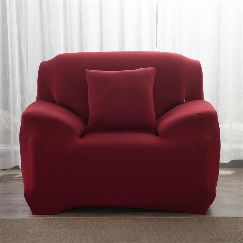 Einfarbige Sofabezüge für Wohnzimmer, Polyester, elastisch, Eckcouch-Schonbezüge, Stuhlschutz, 1/2/3/4-Sitzer