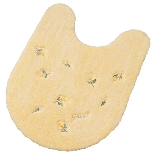 Senko S.D.S. Toilettenartikel Süße Mimose Toilettenmatte, ca. 80 x 60 cm, Langes Format, Gelb, 15705